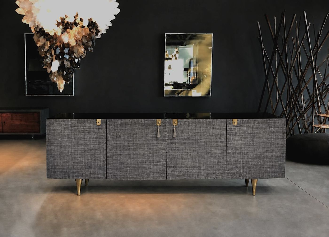 Oscillate Raffia Sideboard