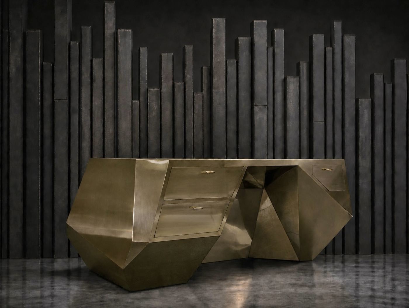 Popova Brass Desk