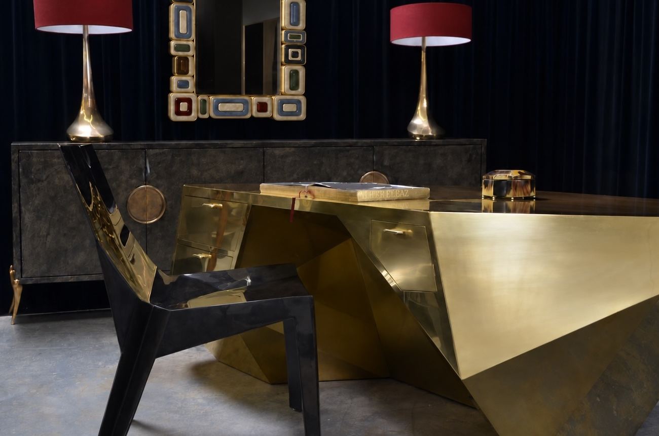 Popova Brass Desk