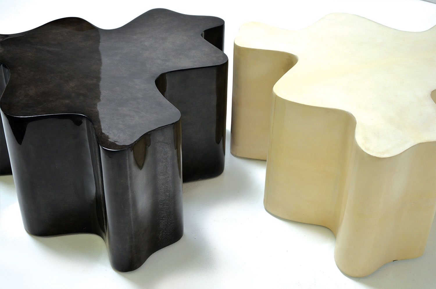Associated Parchment Coffee Table