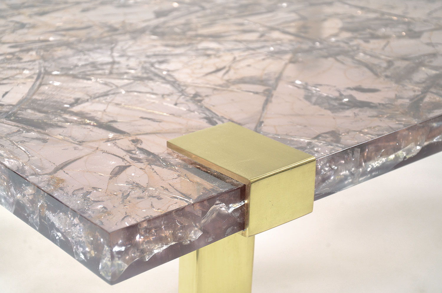 Clasp Coffee Table - Ice-Resin