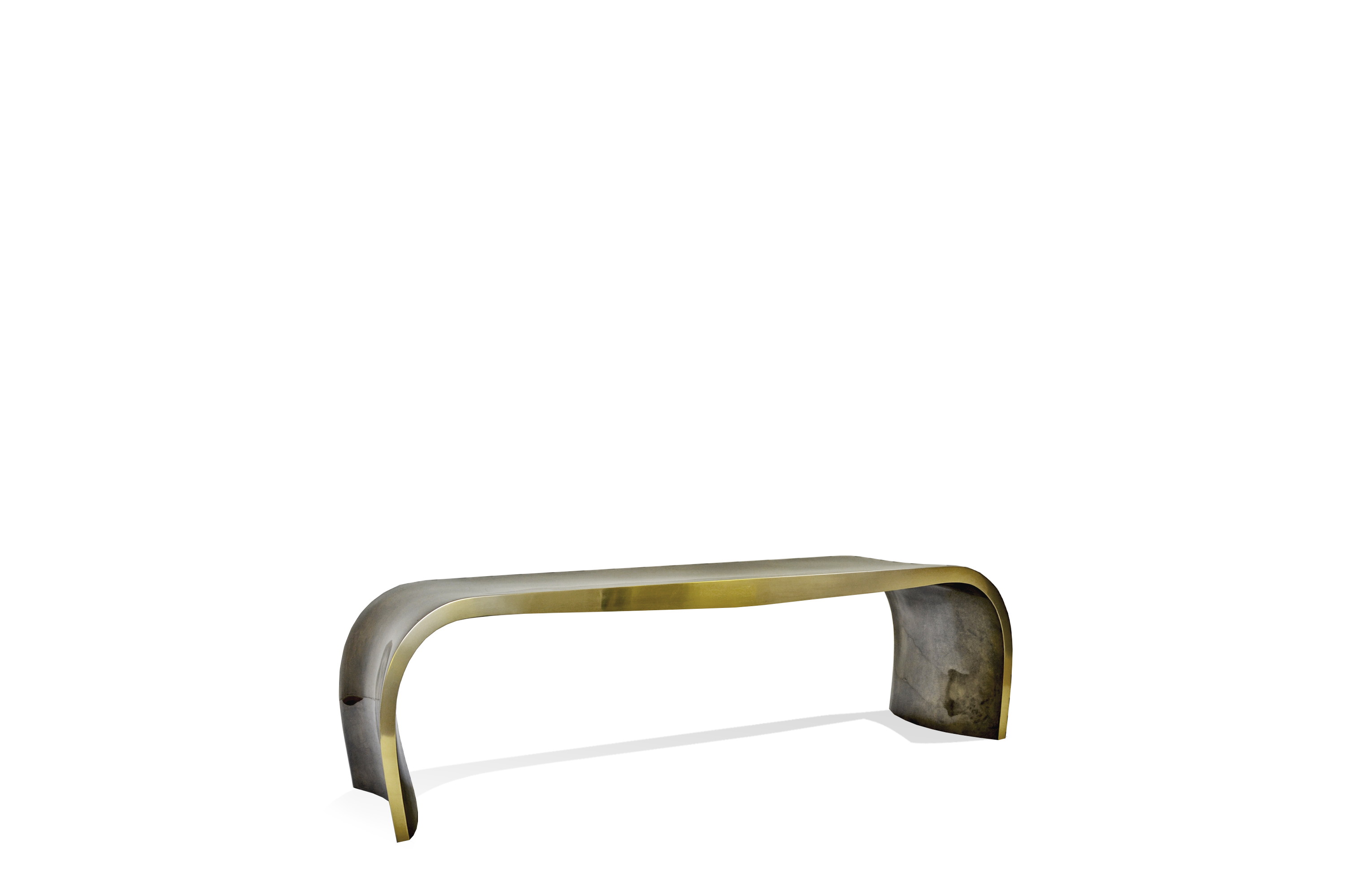 Concave Brass Bench