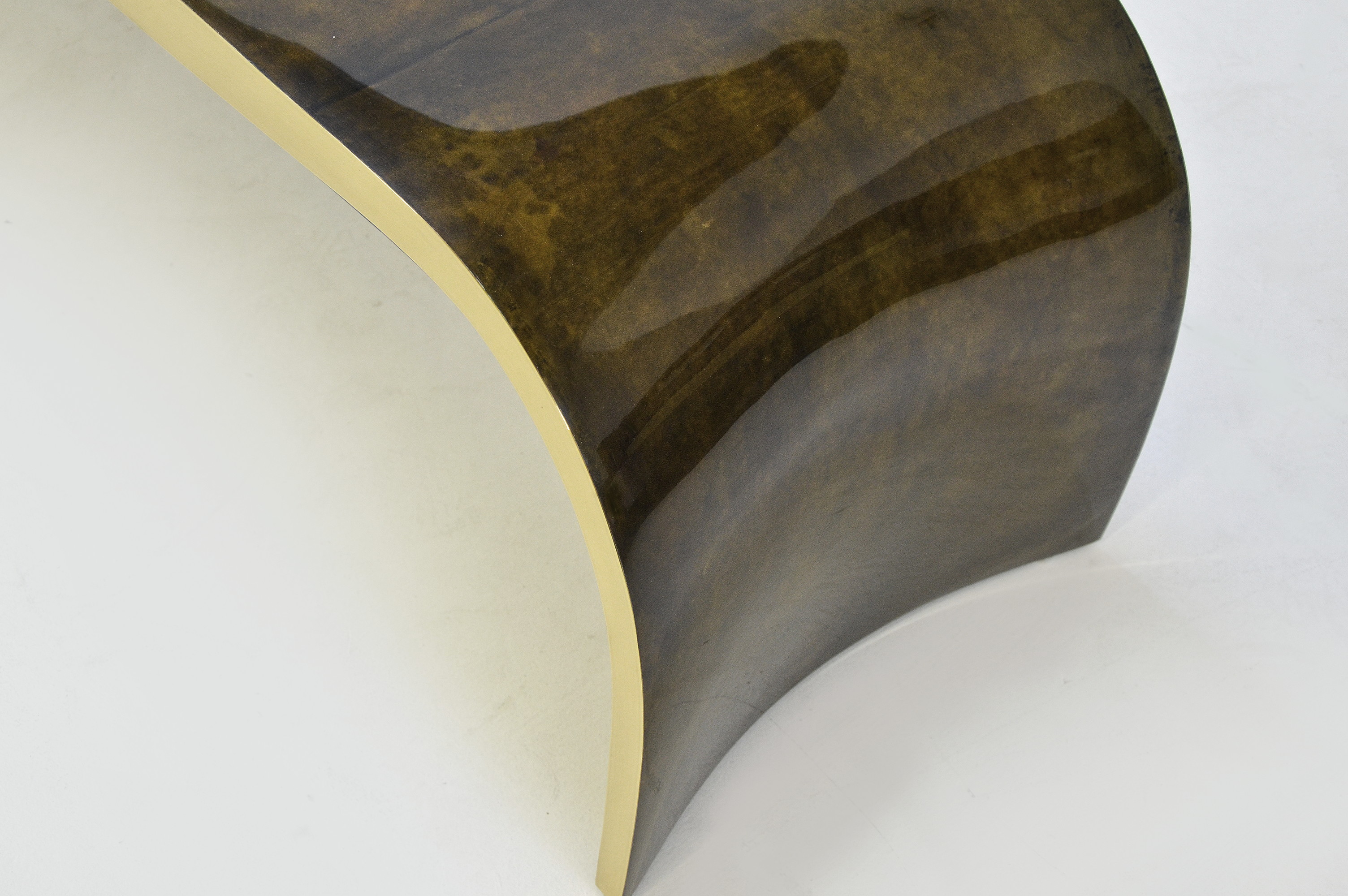 Concave Brass Bench