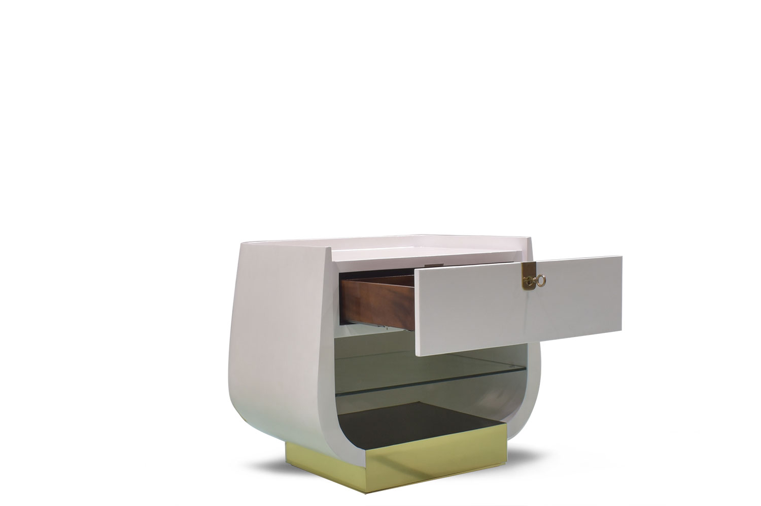 Harpe Parchment Nightstand