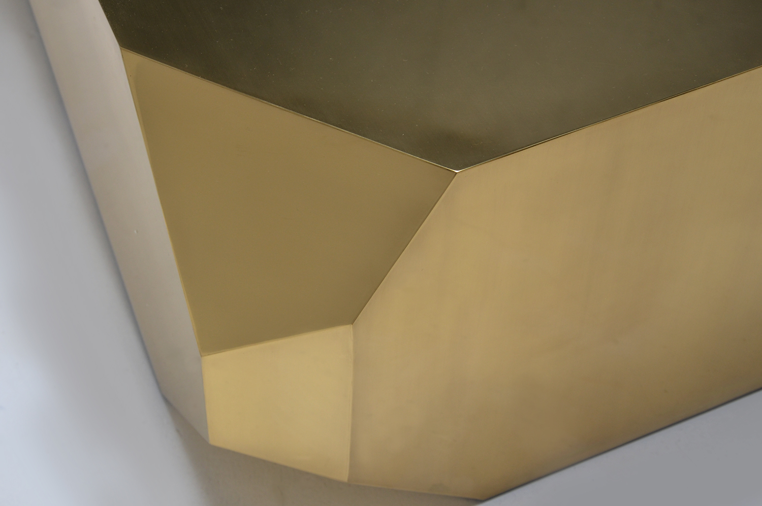 Hedge Stone Brass Coffee Table