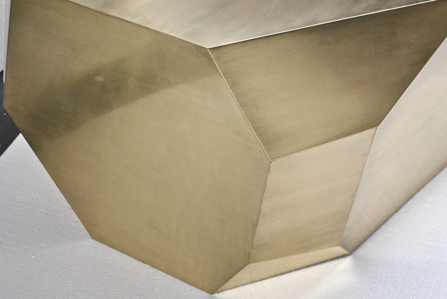 Hedge Stone Brass Coffee Table