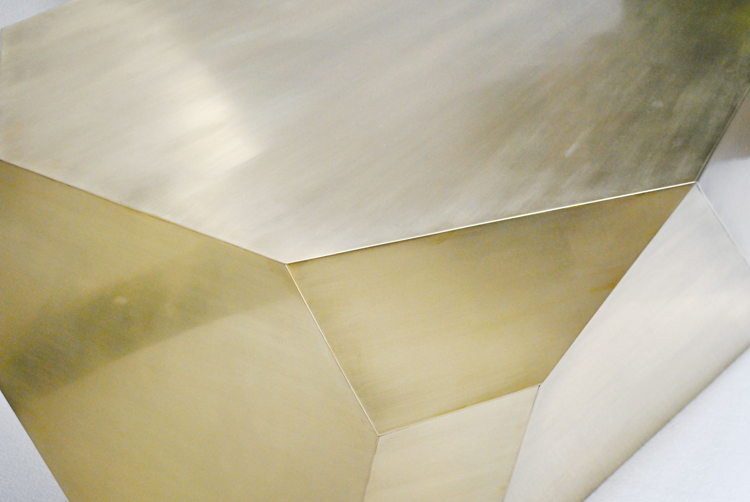 Hedge Stone Brass Coffee Table