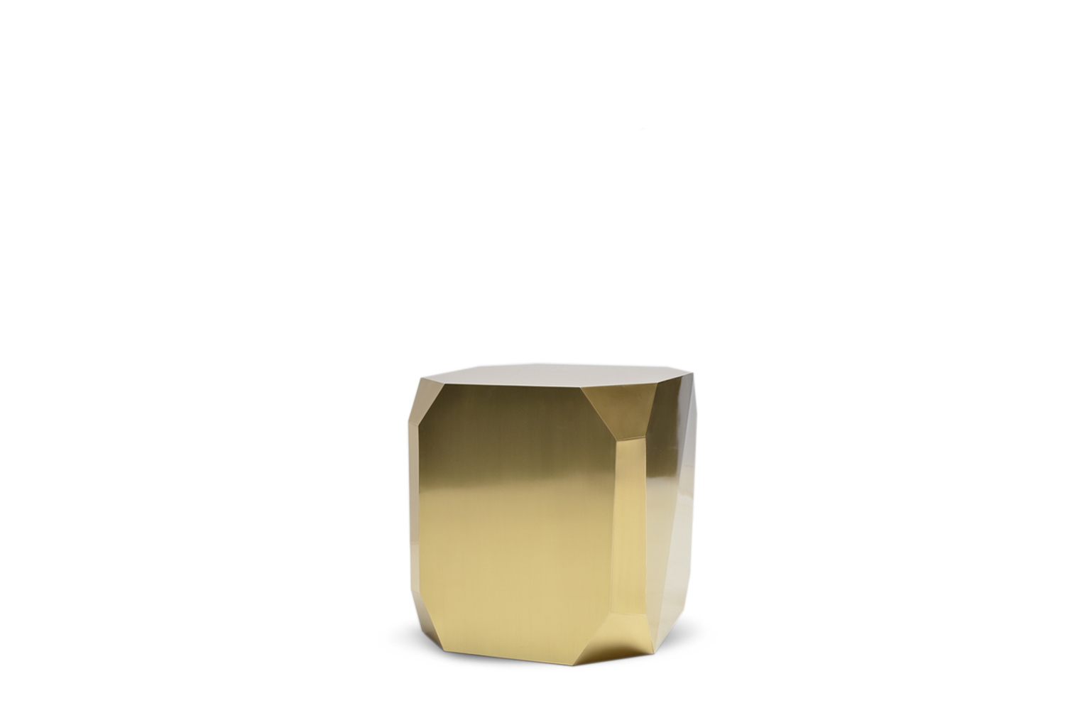 Hedge Stone Brass Table