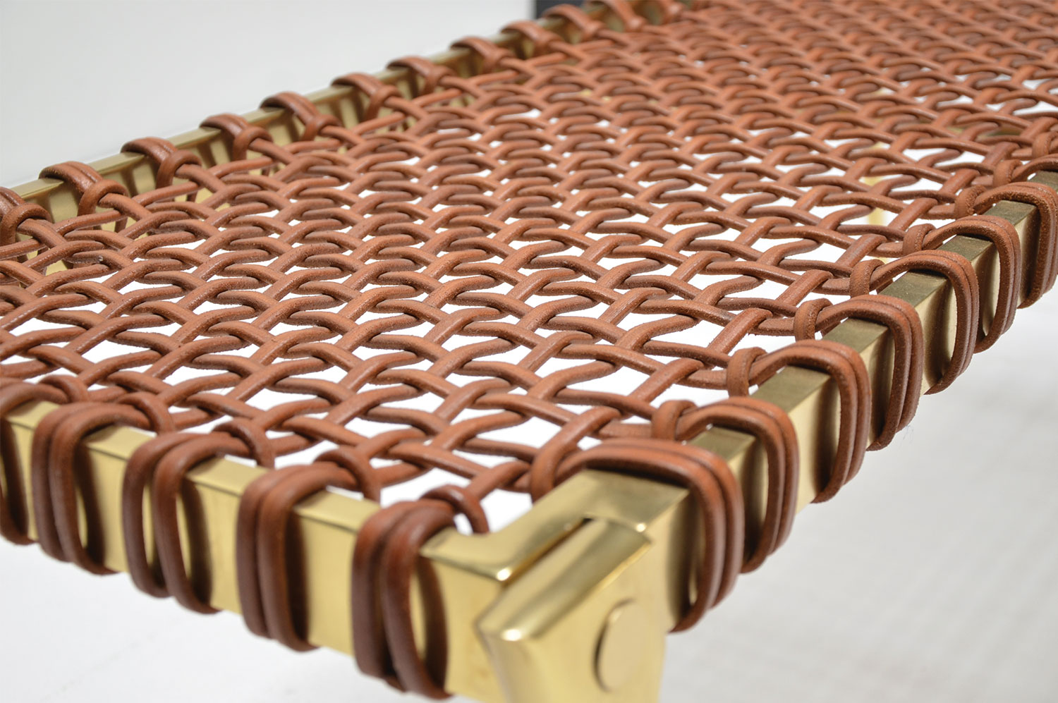 Klismos Brass Bench