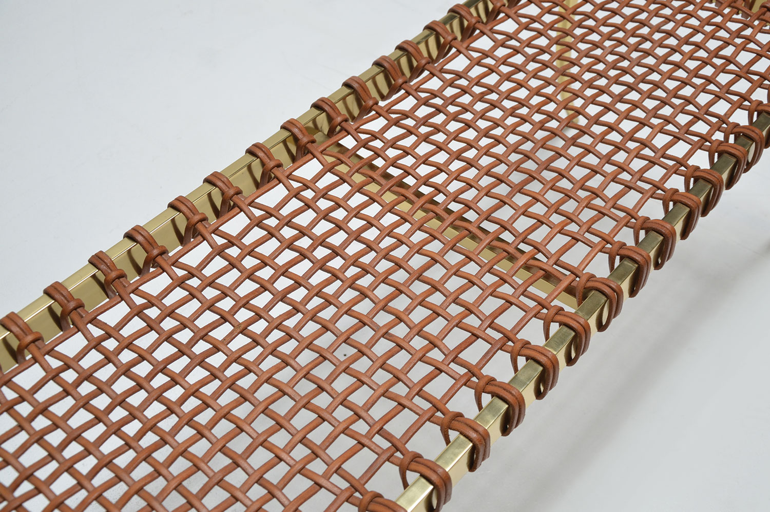 Klismos Brass Bench