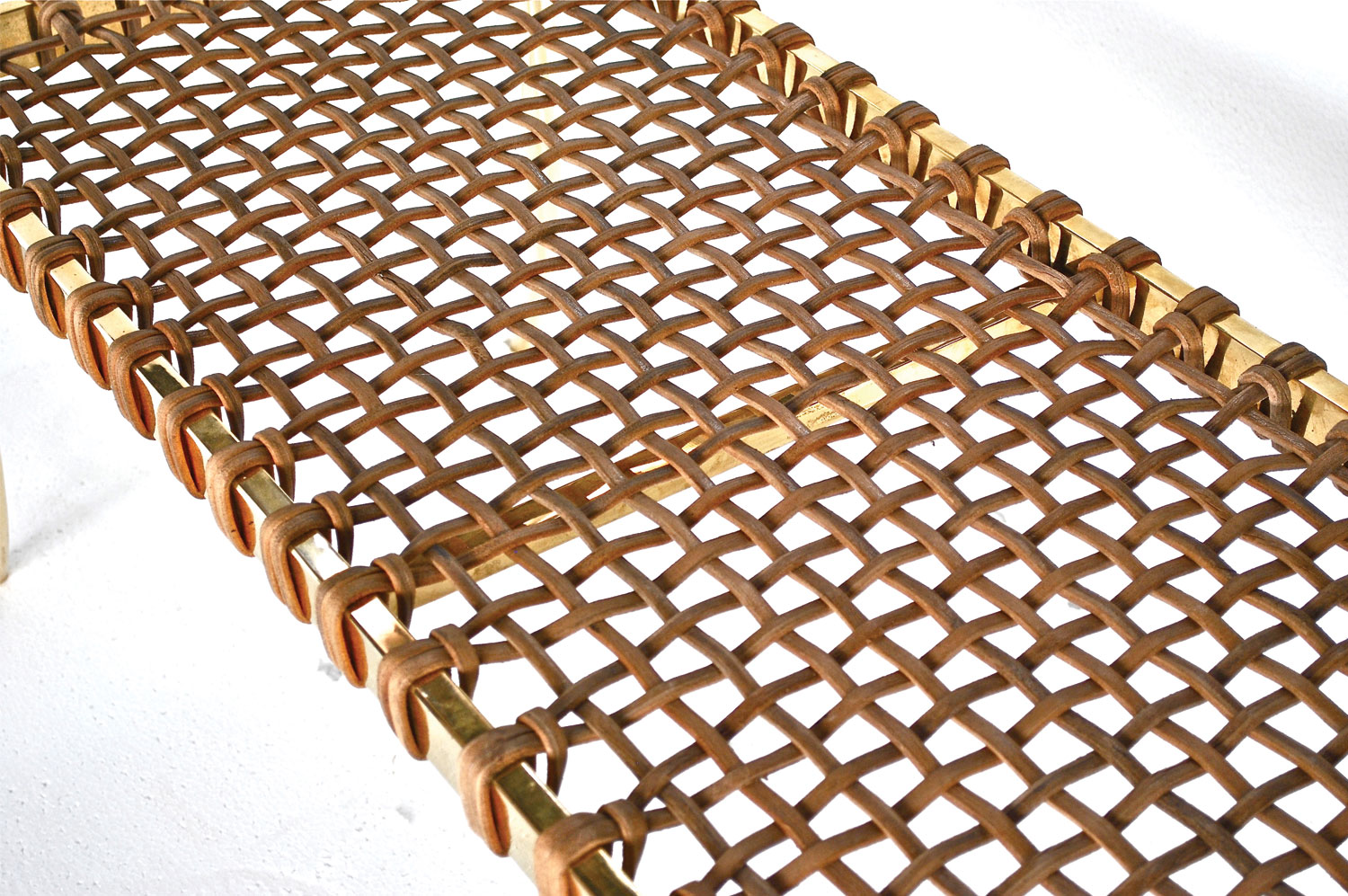 Klismos Brass Bench