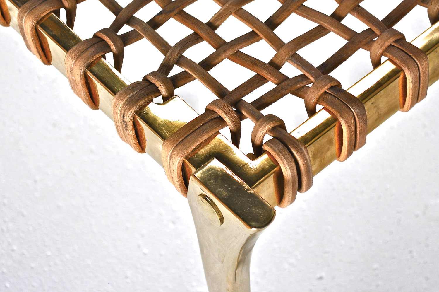 Klismos Brass Bench