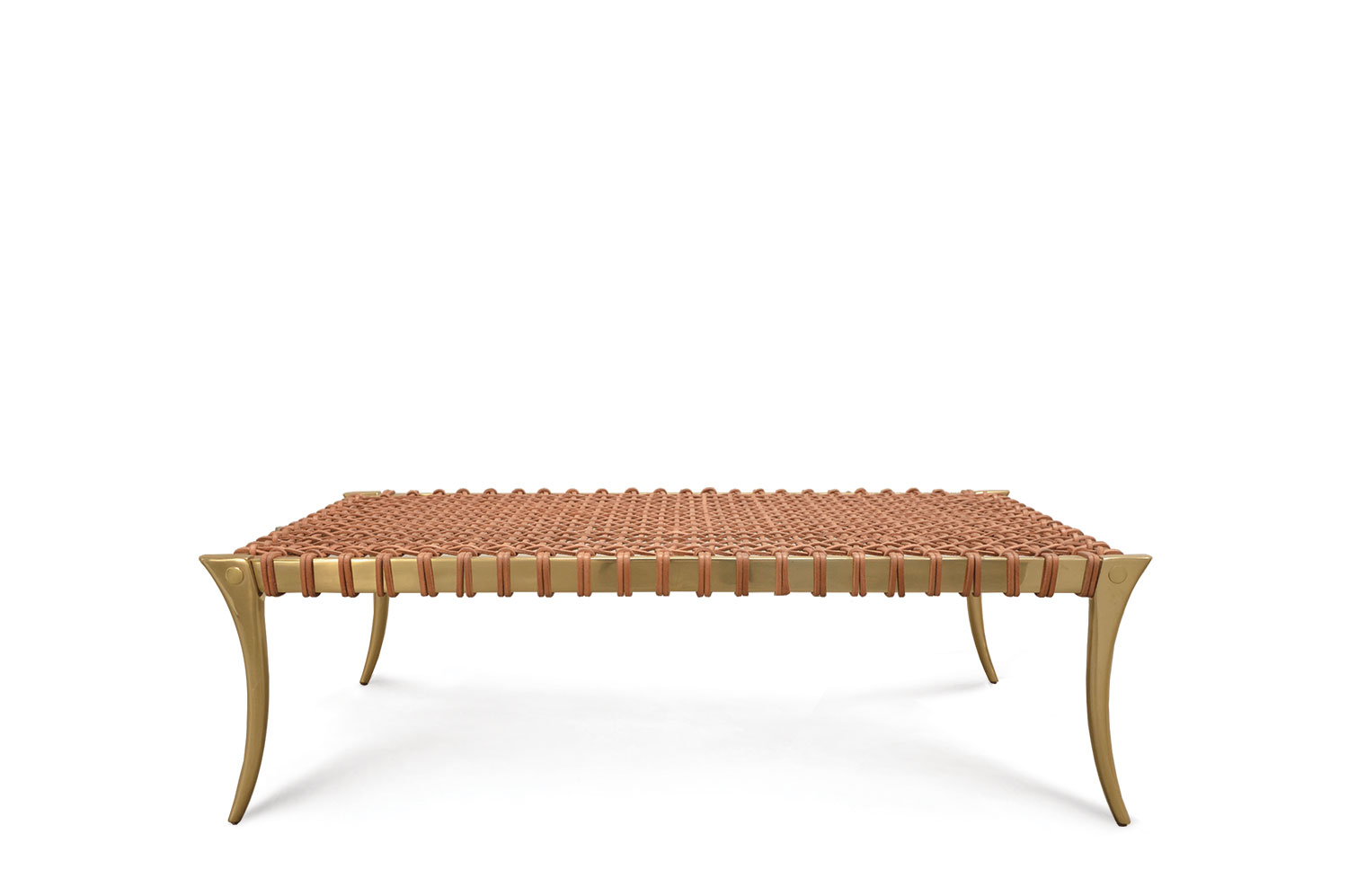 Klismos Brass Coffee Table
