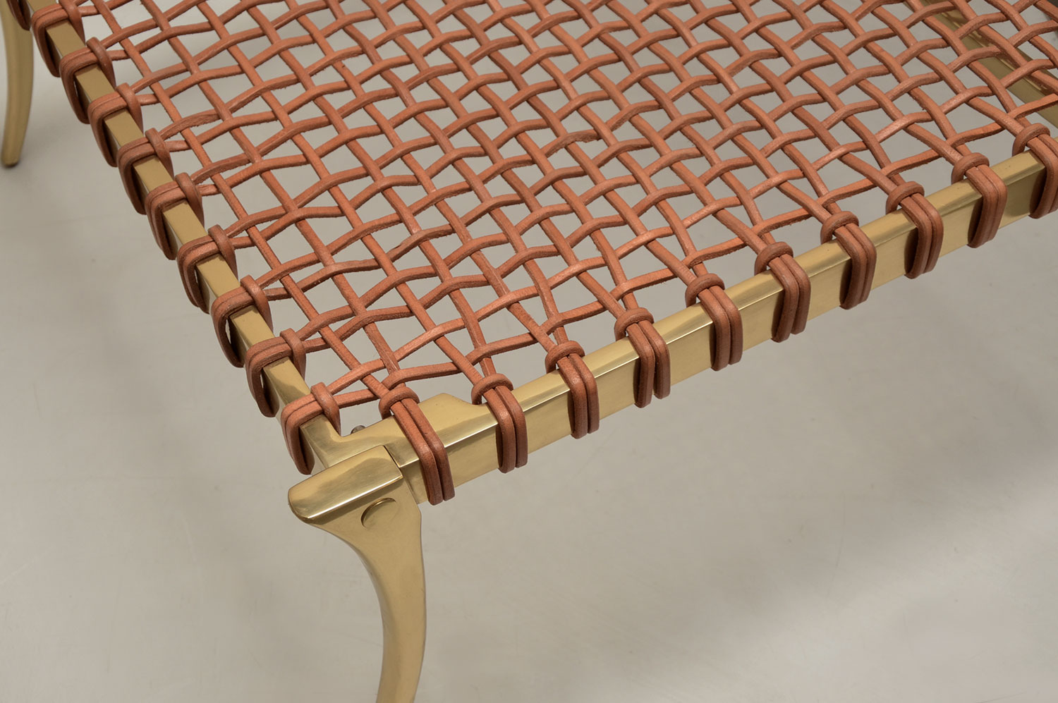Klismos Brass Coffee Table