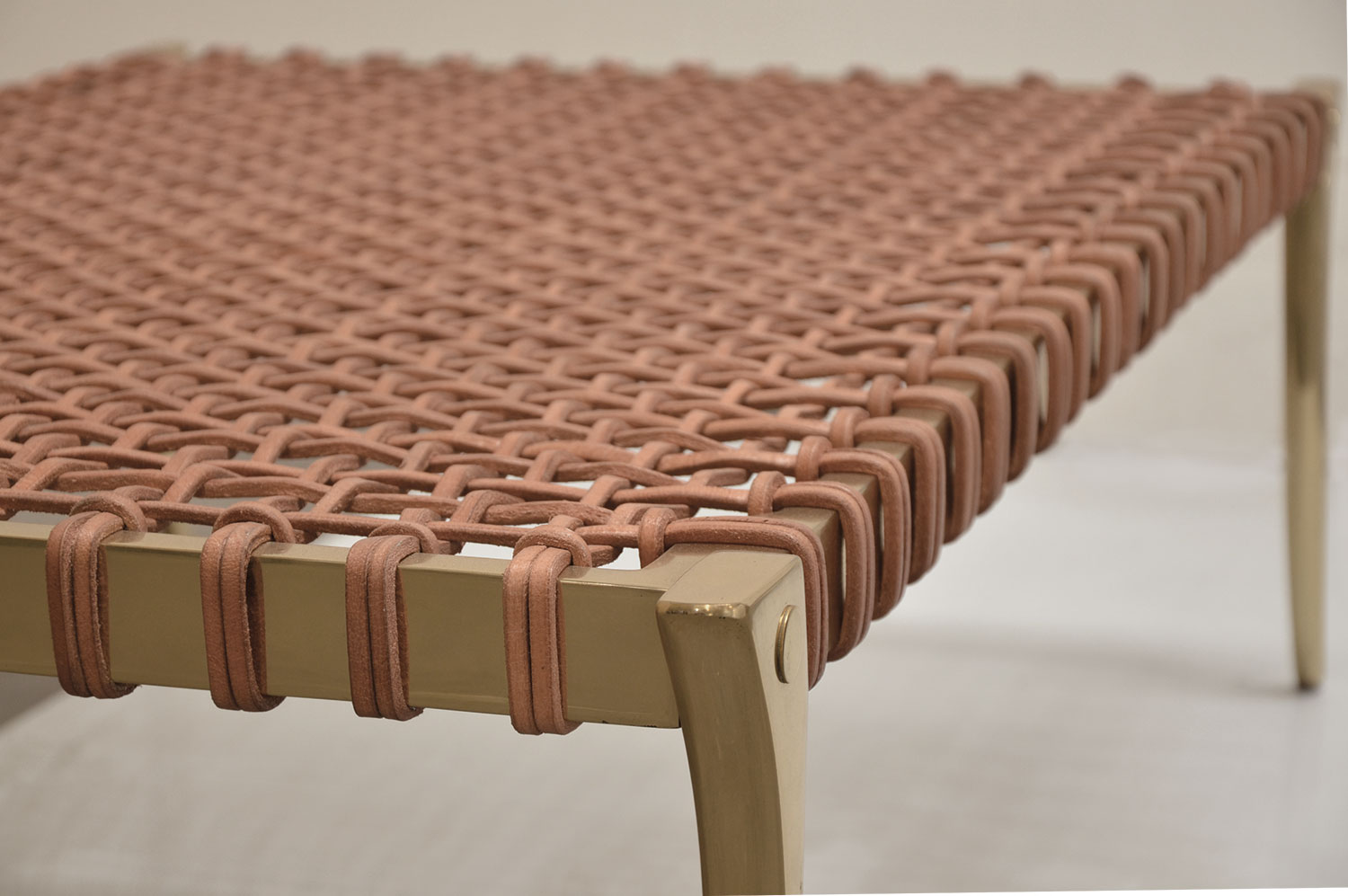 Klismos Brass Coffee Table