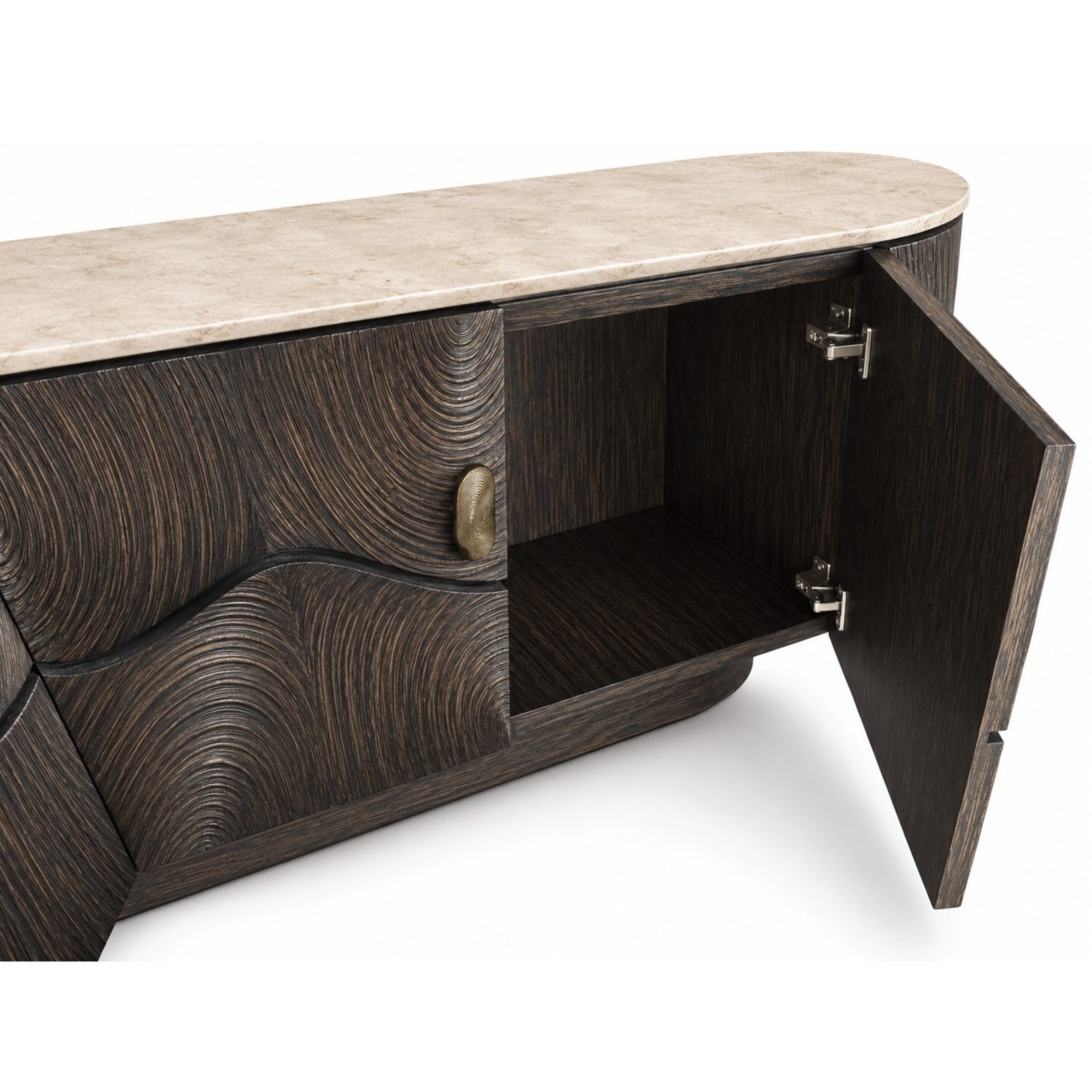 Morrow Fossile Sideboard interior 1 view