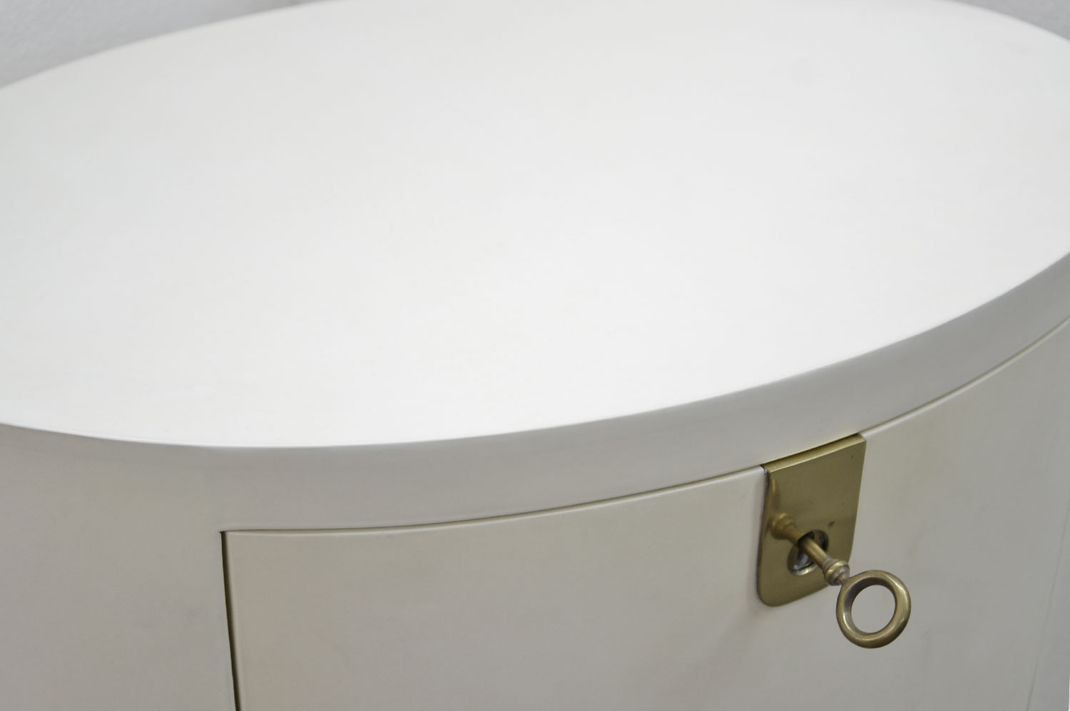 Oval Parchment Nightstand