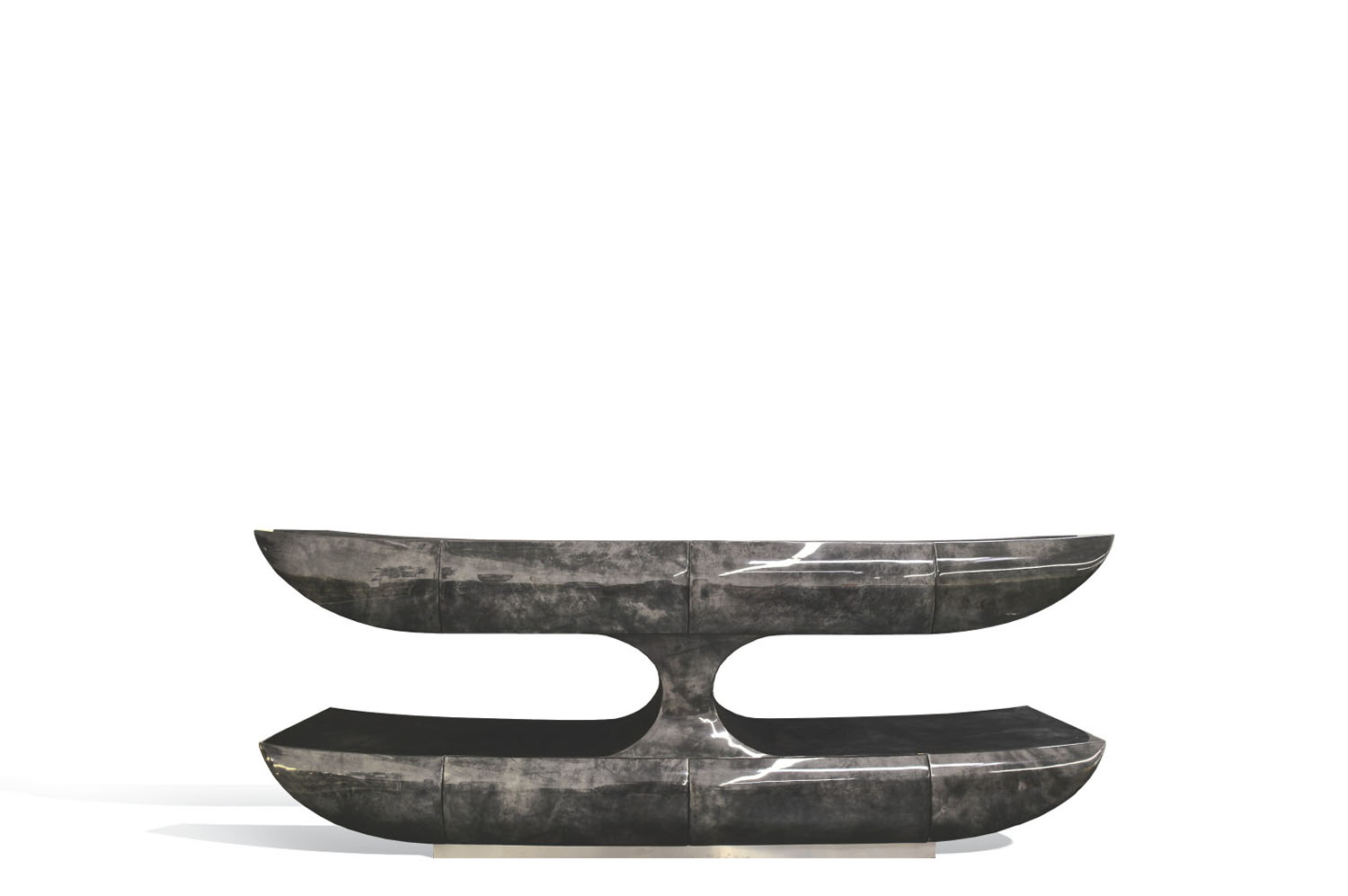 2 Tier Parchment Console