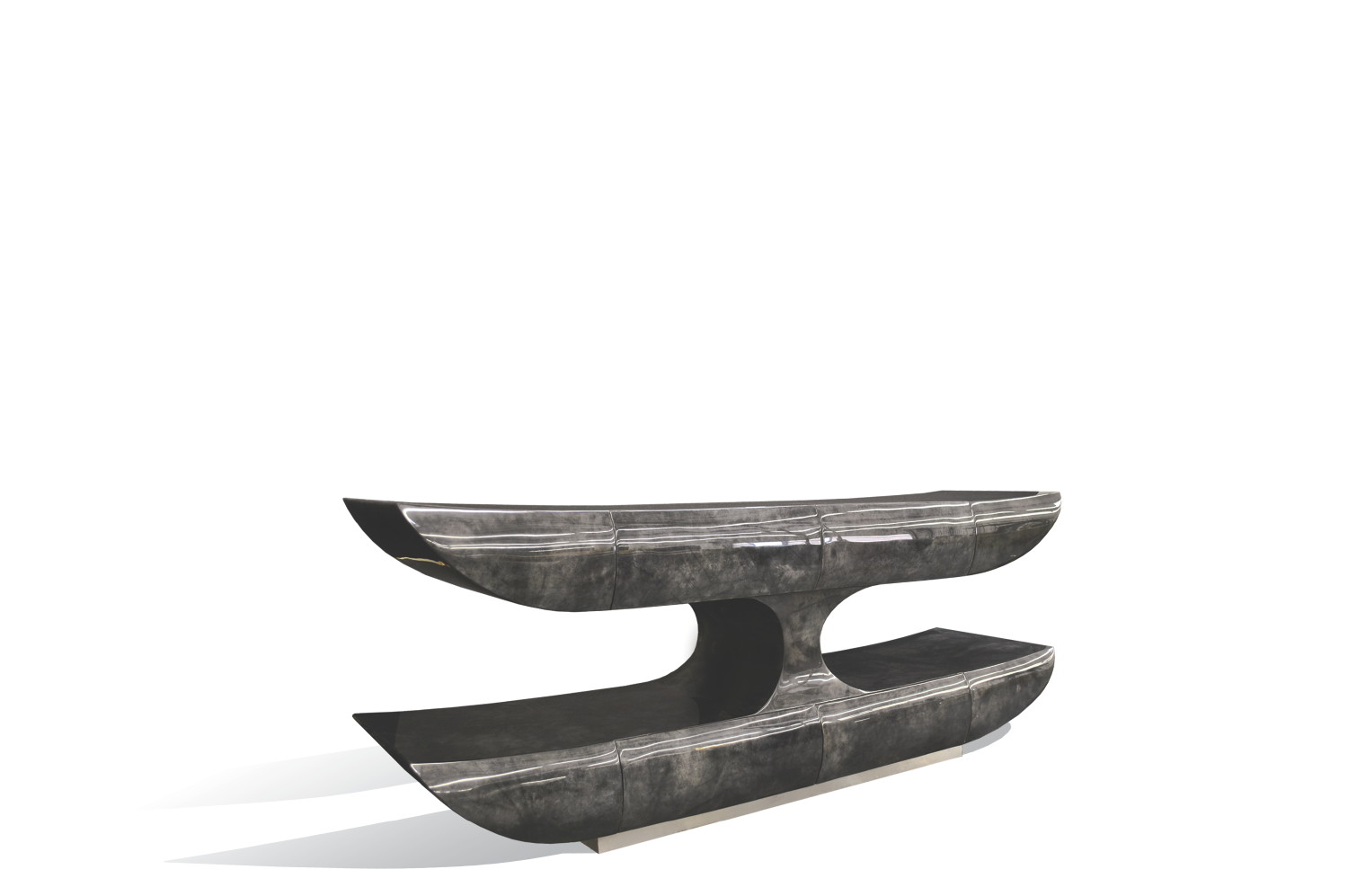 2 Tier Parchment Console