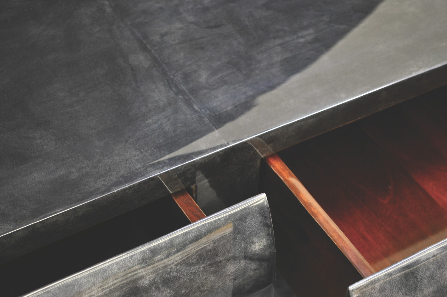 2 Tier Parchment Console