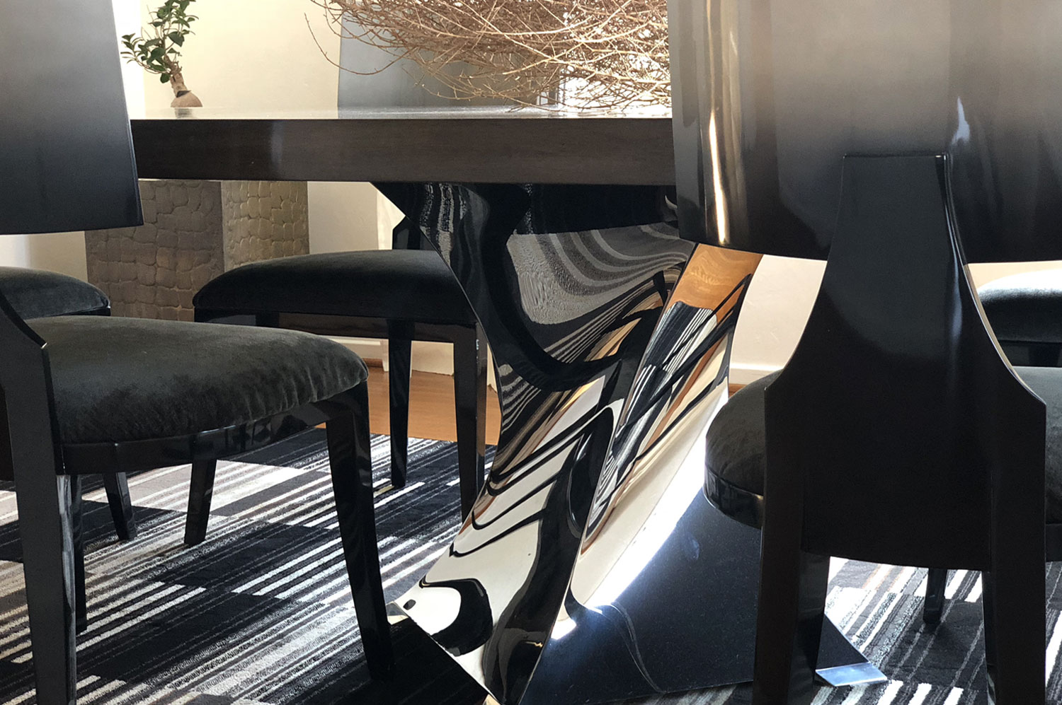 Twister Dining Table - Stainless