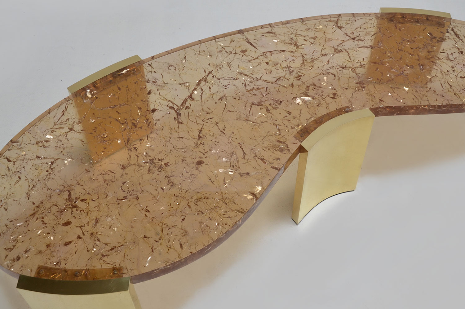 Yves Fractured Resin Coffee Table