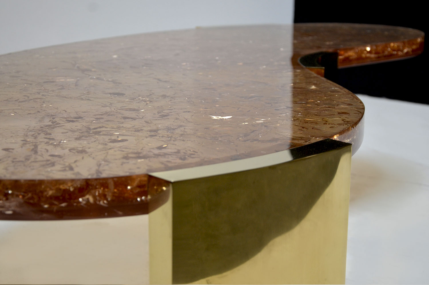 Yves Fractured Resin Coffee Table