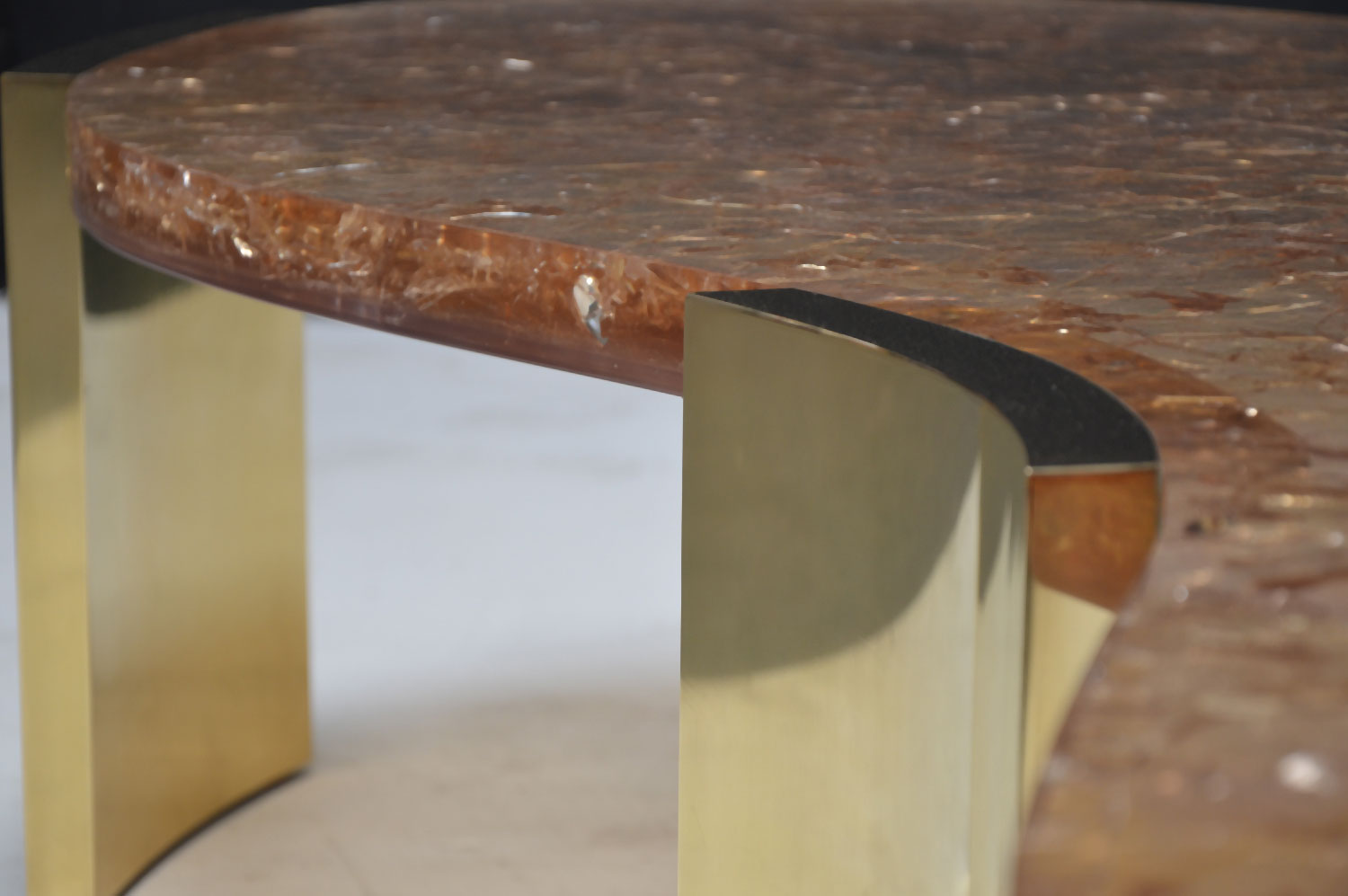 Yves Fractured Resin Coffee Table